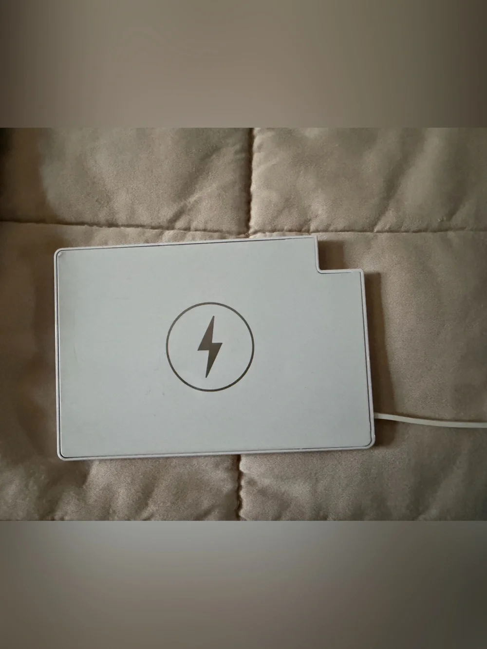 Clutch portable charger Wireless Charging Pad - White